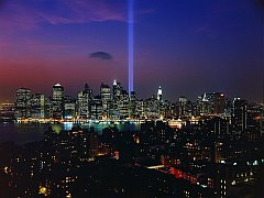 Tribute in Light, September 11th Memorial Display, New York City